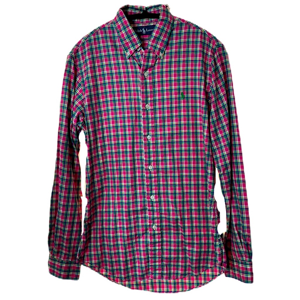 Ralph Lauren Plaid Long Sleeve Button Down Size Small